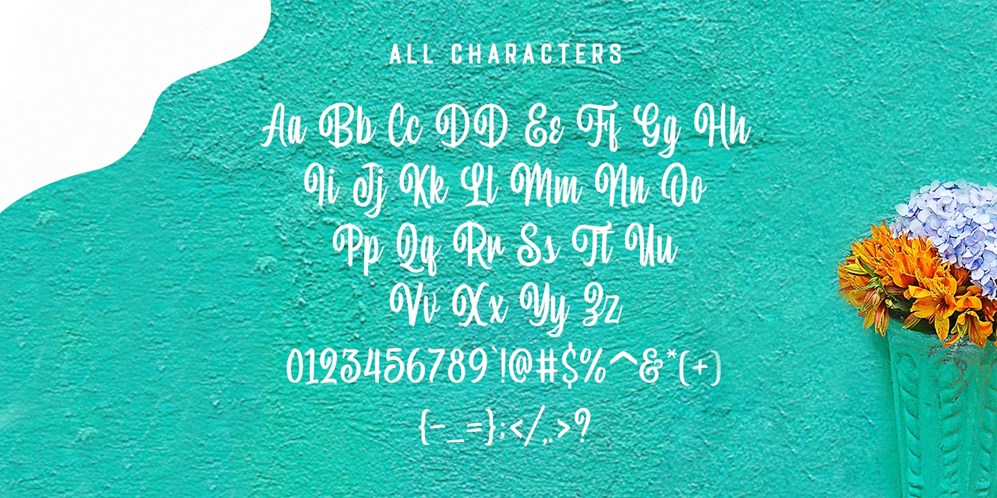 Example font Foretelling Script #2